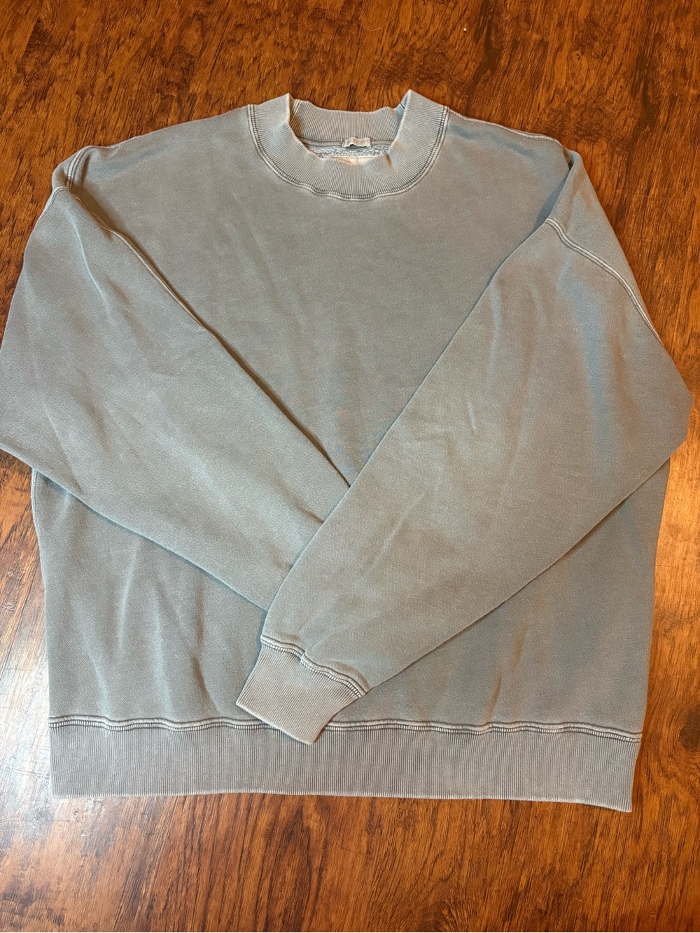 Abercrombie & Fitch Washed Gray Crewneck Sweatshirt